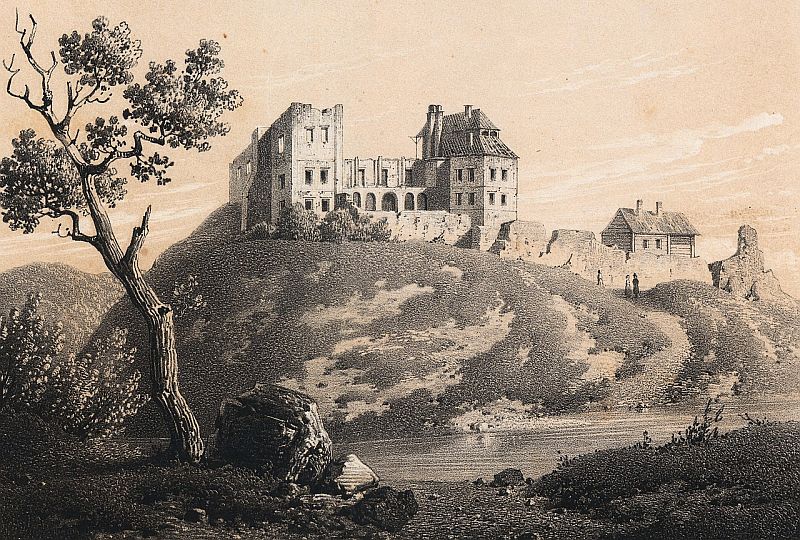 Zamek w Bodzentynie - Stara rycina