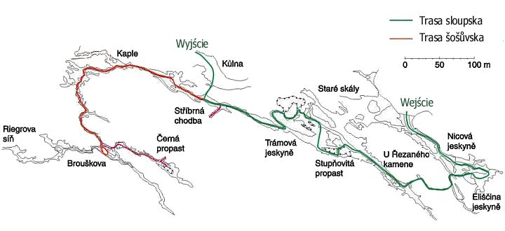 Jaskinie Sloupsko-Szoszówskie - Plan