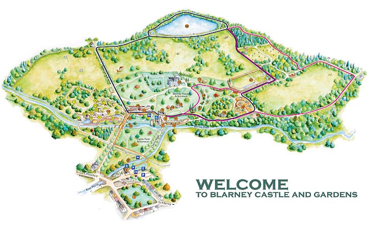Zamek w Blarney - Plan