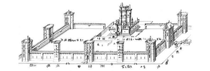 Zamek Vincennes - Plan