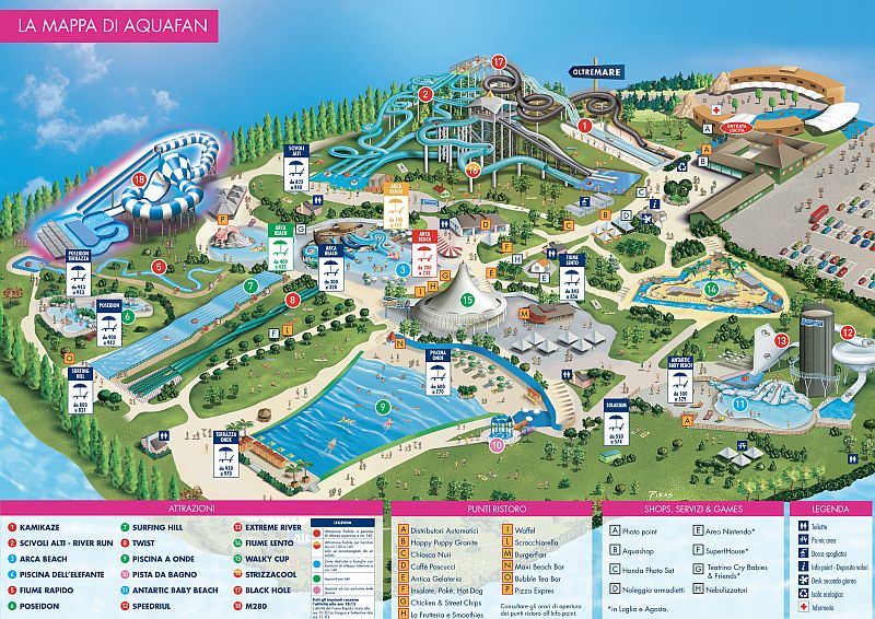 Park Wodny Aquafan - Plan