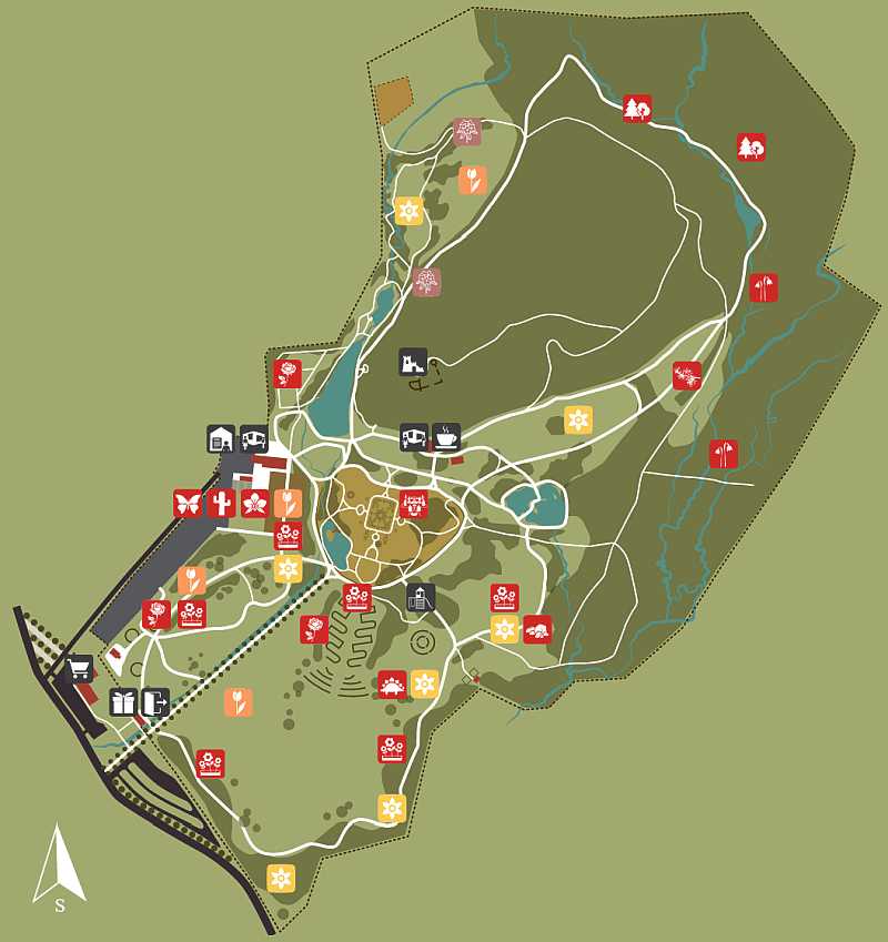 Arboretum Volčji Potok - Plan