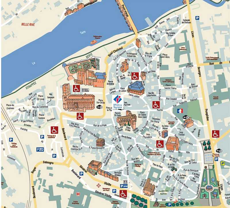 Albi - Plan