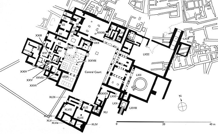 Pałac w Zakros - Plan
