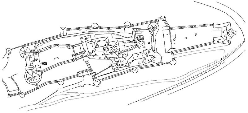 Zamek Haut-Koenigsbourg - Plan