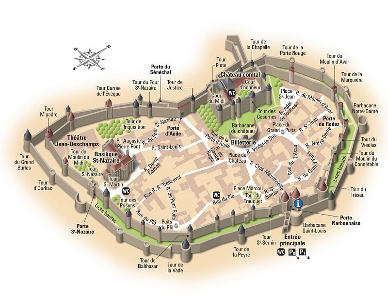 Carcassonne - Plan