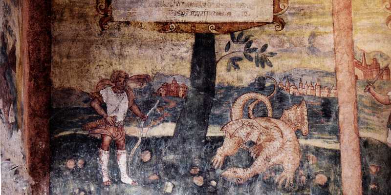 Zamek Belasi - Średniowieczne freski