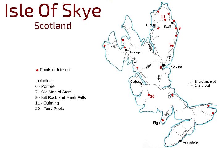 Wyspa Skye - Plan