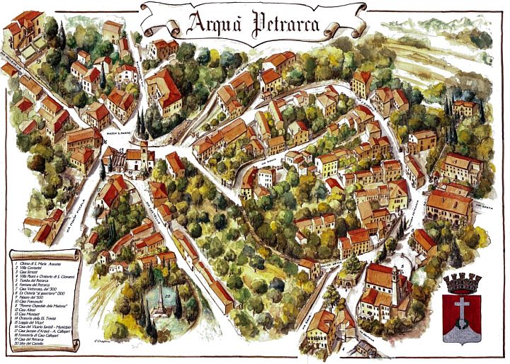 Arquà Petrarca - Plan