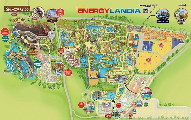 Energylandia - Mapa