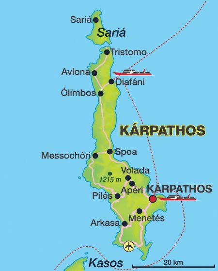 Karpathos - Mapa