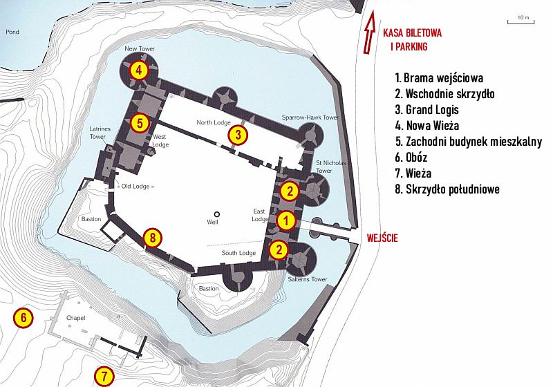 Zamek Suscinio - Plan