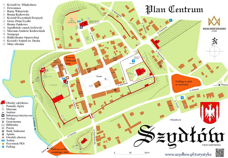 Szydłów - Plan