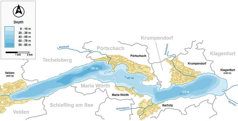 Jezioro Wörthersee - Plan