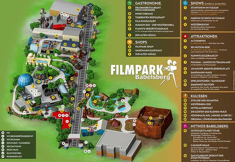 Filmpark Babelsberg - Plan