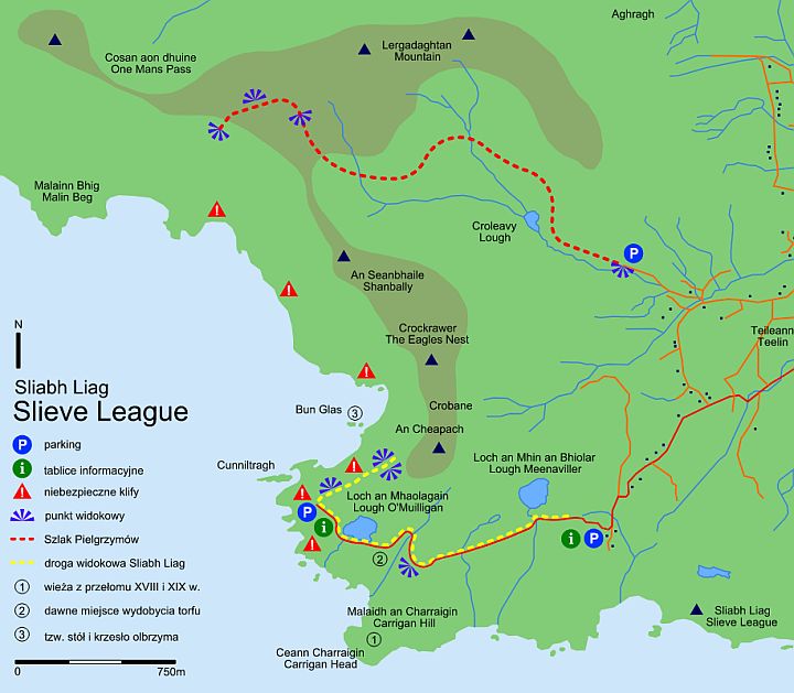 Slieve League - Plan