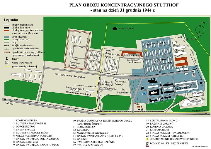 Konzentrationslager Stutthof - Plan
