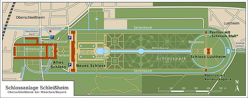 Pałac Schleissheim - Plan