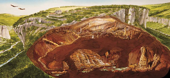 Jaskinia Dargilan - Plan