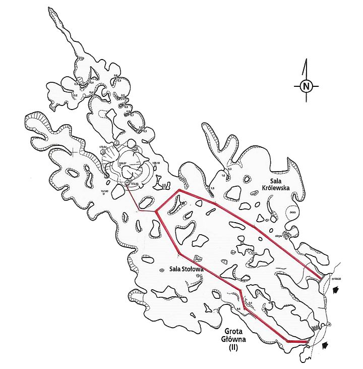 Groty Nagórzyckie - Plan