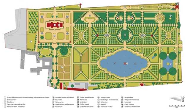 Pałac w Veitshöchheim - Plan