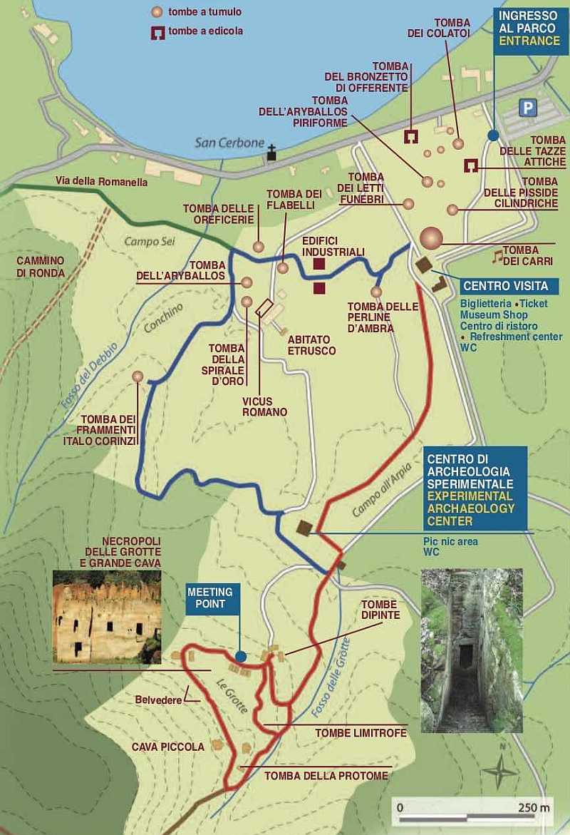 Park Archeologiczny Baratti i Populonia - Plan