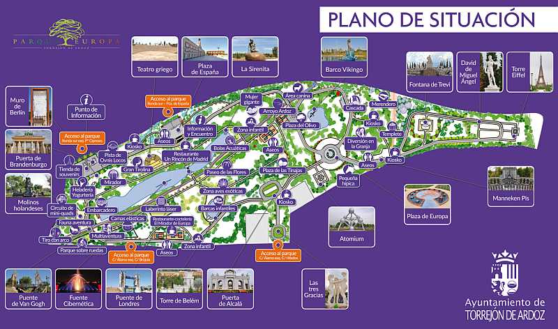 Park Europa w Torrejón de Ardoz - Plan