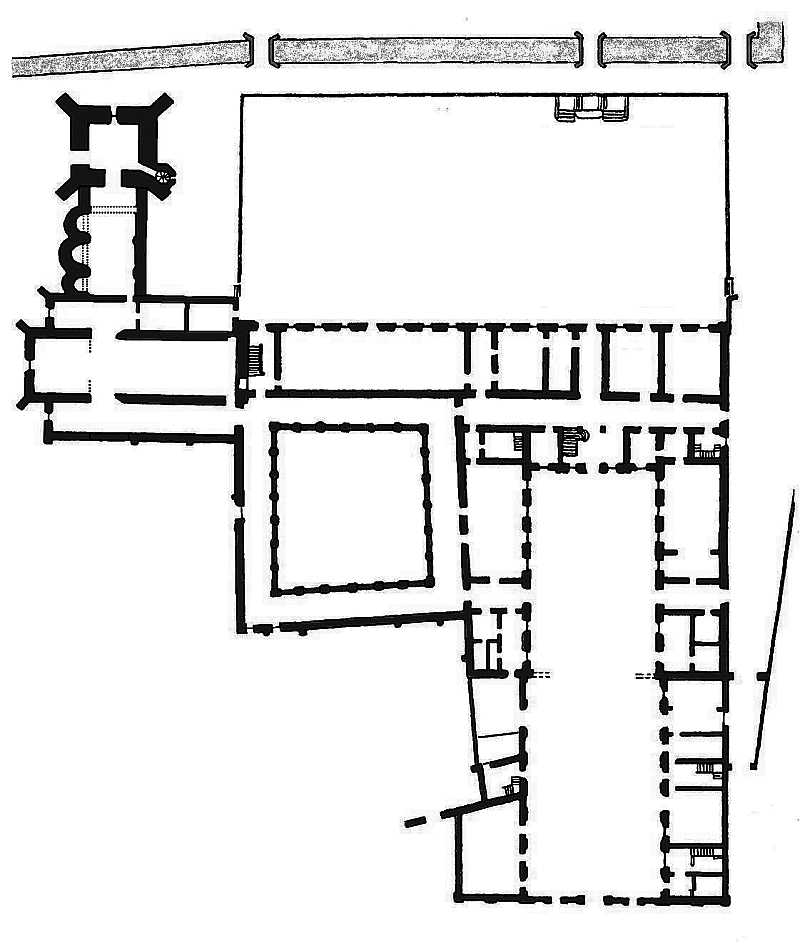 Opactwo w Lagrasse - Plan
