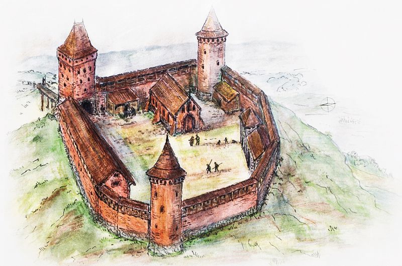 Zamek w Czersku - Plan