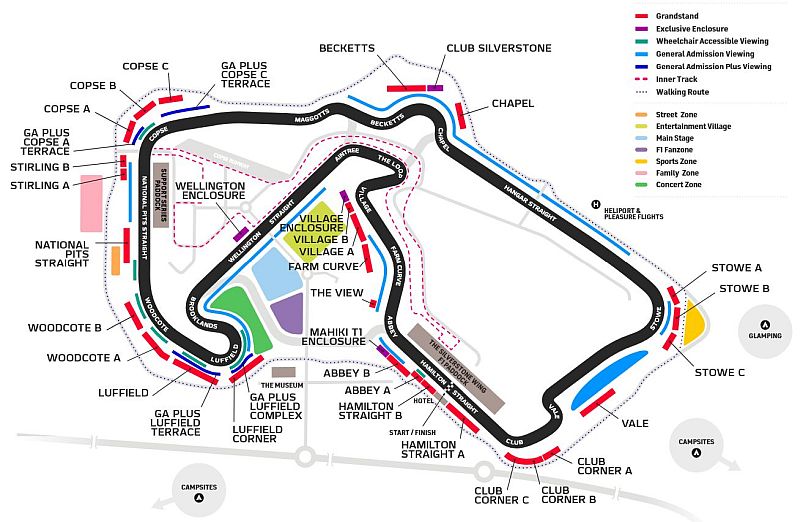 Silverstone Circuit - Plan