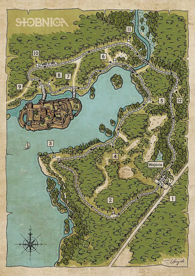 Zamek w Stobnicy - Plan