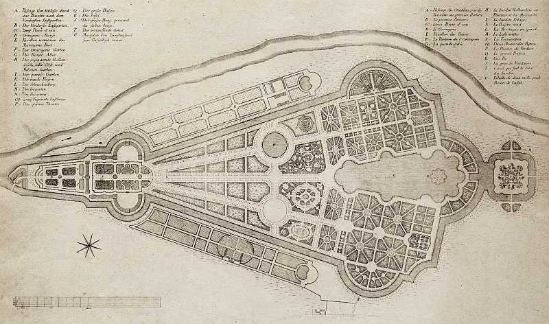 Park Karlsaue w Kassel - Plan