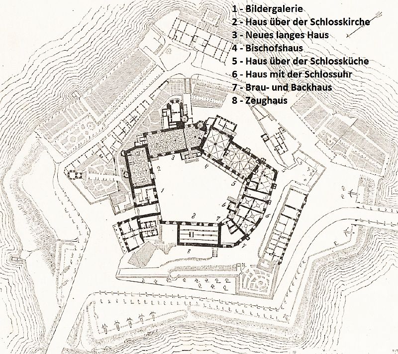 Zamek w Schwerinie - Plan